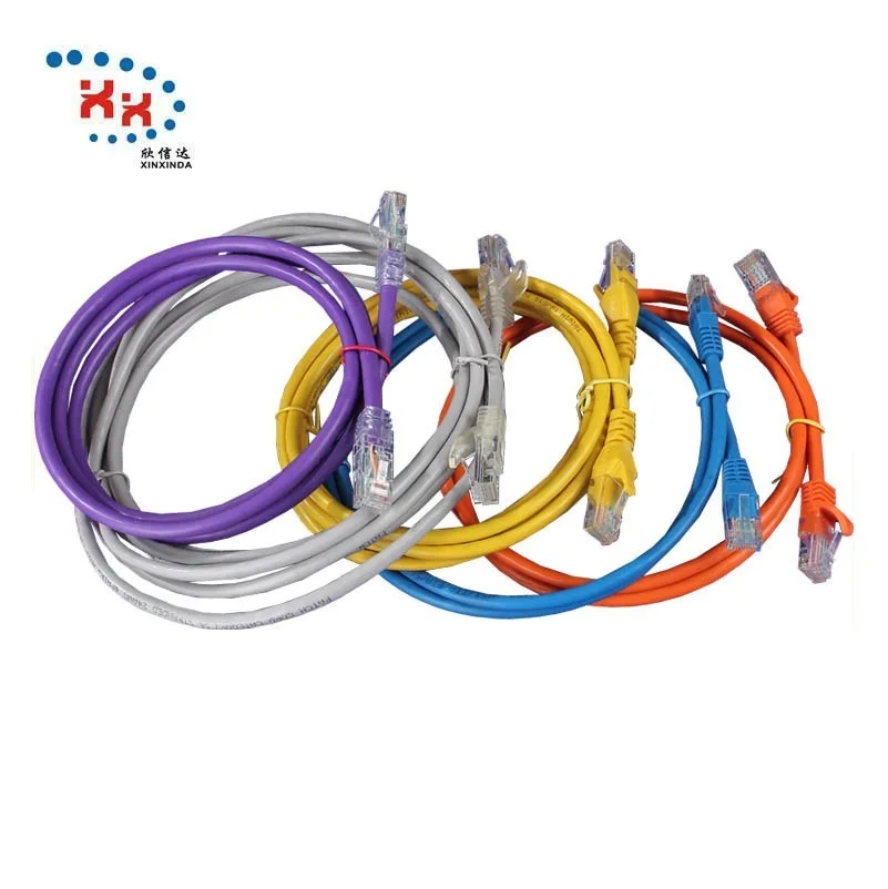 XXD Factory Price UTP CAT5E Patch Cord STP CAT6A Networking Cable CAT7 CAT8 Ethernet Cable Cat6 PVC 1 Years Channel Test 10 Feet