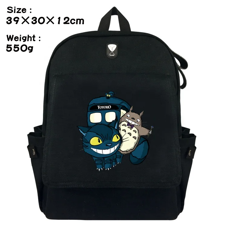 11 Styles My Neighbor Totoro Anime Cartoon Canvas Backpack Students Bag Japanese Anime Bags for Kids