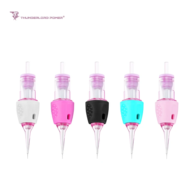 2022 Newest Pink Permanent Makeup Needle 20pcs/box Universal Needle Nano Stroke 1RL Microblading permanent makeup Needle