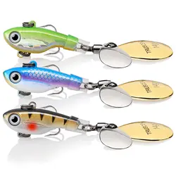 Truscend manufacturer bass trout pike hard metal spinner spoons blade swimbait fishing lure for saltwater freshwater