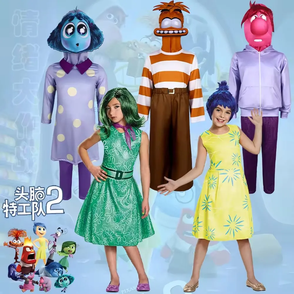 Inside Out 2 Anger Fear Performance party game baby carnival men adult cosplay kids tv & movie halloween anime costumes