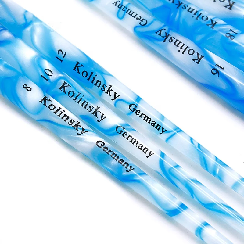 Kolinsky Sable Acrylic Nail Brush Nail Extension UV Gel Builder Tools Beginner DIY Carving  Kolinsky Acrylic Art Nail Brush