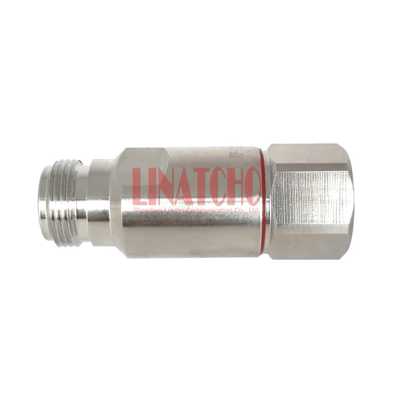 N Jack Female Connector Straight Clamp for 1/2 Inch Feeder Cable Corrugated Copper