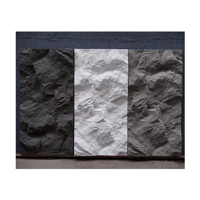 Factory hot sale outdoor indoor faux feather stone wall panels PU stone wall panel  Polyurethane faux stone panels