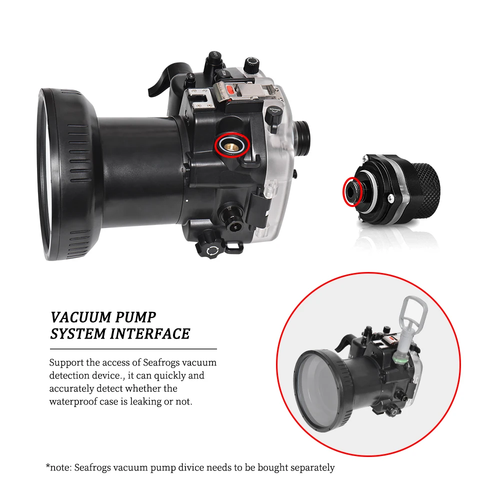  Чехол для камеры дайвинга Seafrogs 40 м/130 футов м чехол Canon EOS R с объективом 16-35 мм защитный подводной