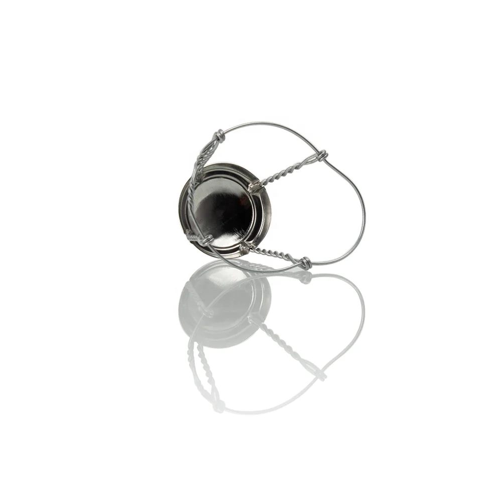 Wholesale Metal Wire Hoods for Champagne Bottles Sparkling Wine Bottles Ready to Ship Wine Cork
