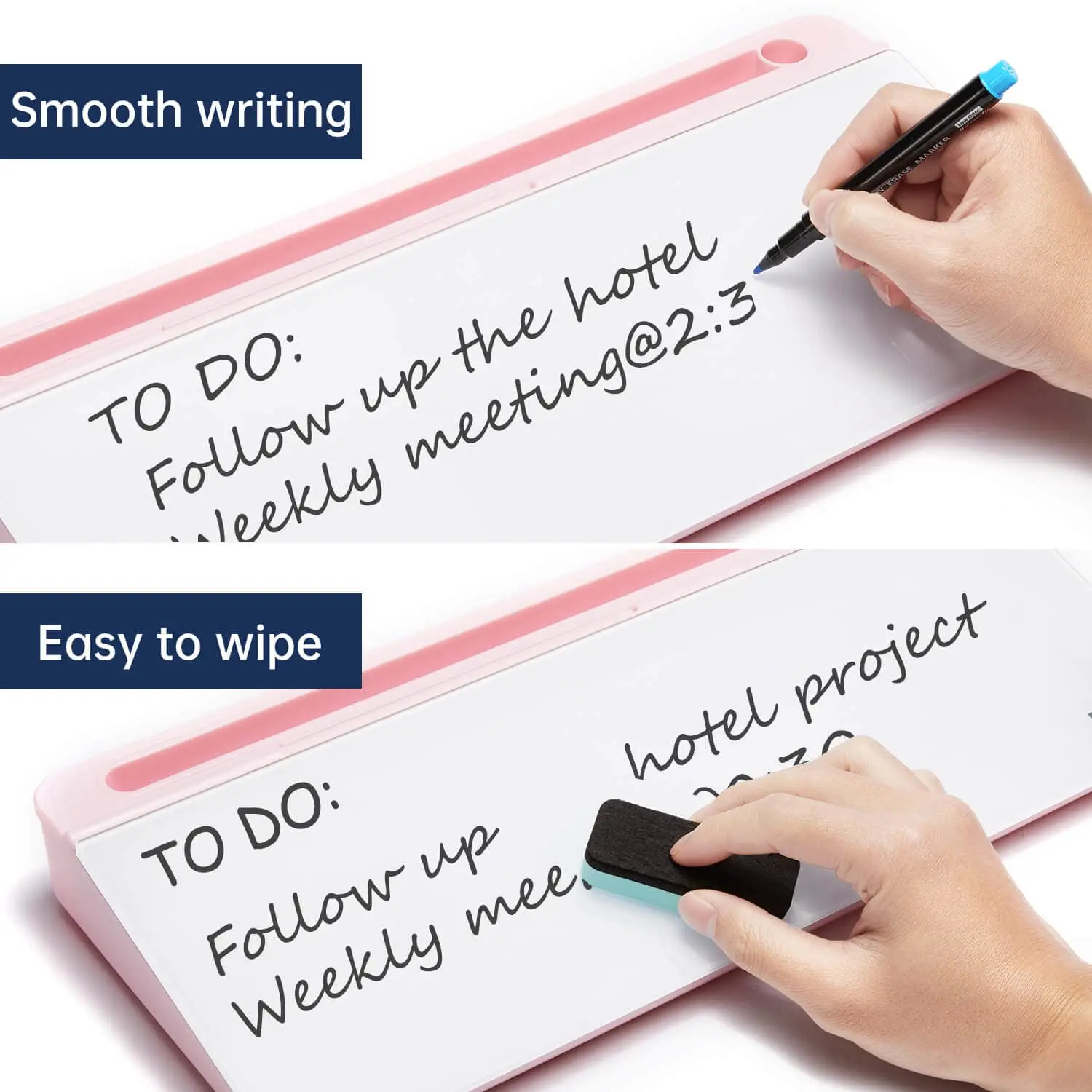 2022 new arrival office glass dry erase desktop computer storage whiteboard pad