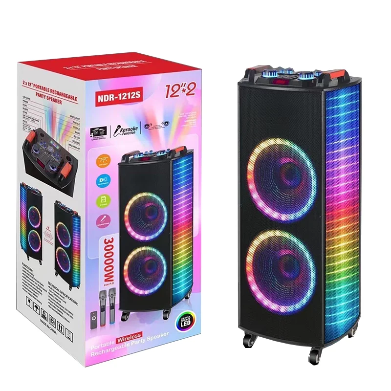 2023 New Smart Wireless wooden Speaker Woofer Carbon Jbl Battery Plastic outdoor bluetooth speaker wireless portable speakers