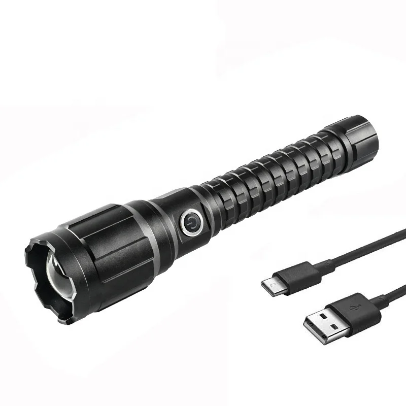 Супер яркий Linterna 2*26650 5000 мАч USB перезаряжаемый большой COB Светодиодный прожектор тактический фонарь высокой 100000 люмен