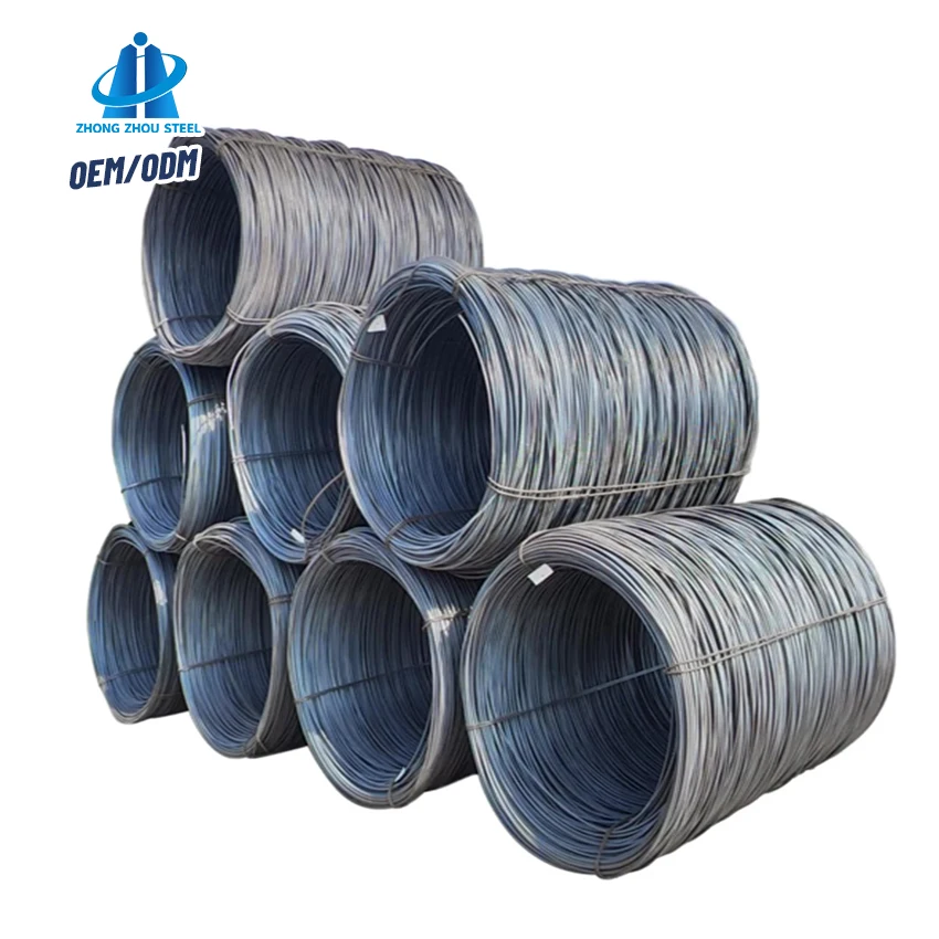 Best Selling ANSI Compliant Hot Rolled Low Carbon Spring Steel Drawn Wire Rods SAE1006 Carbon Steel wire rod