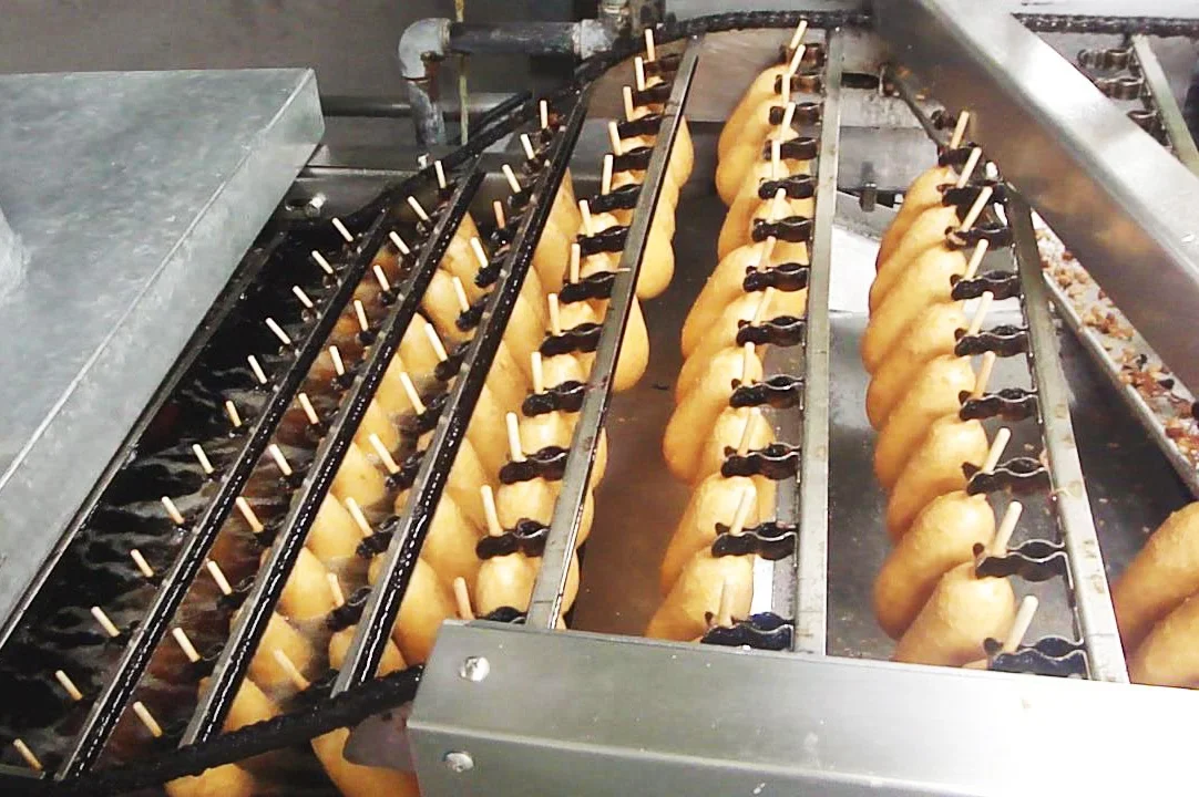 DB Fully automatic stainless steel industrial electric gas conveyor continuous frying machine