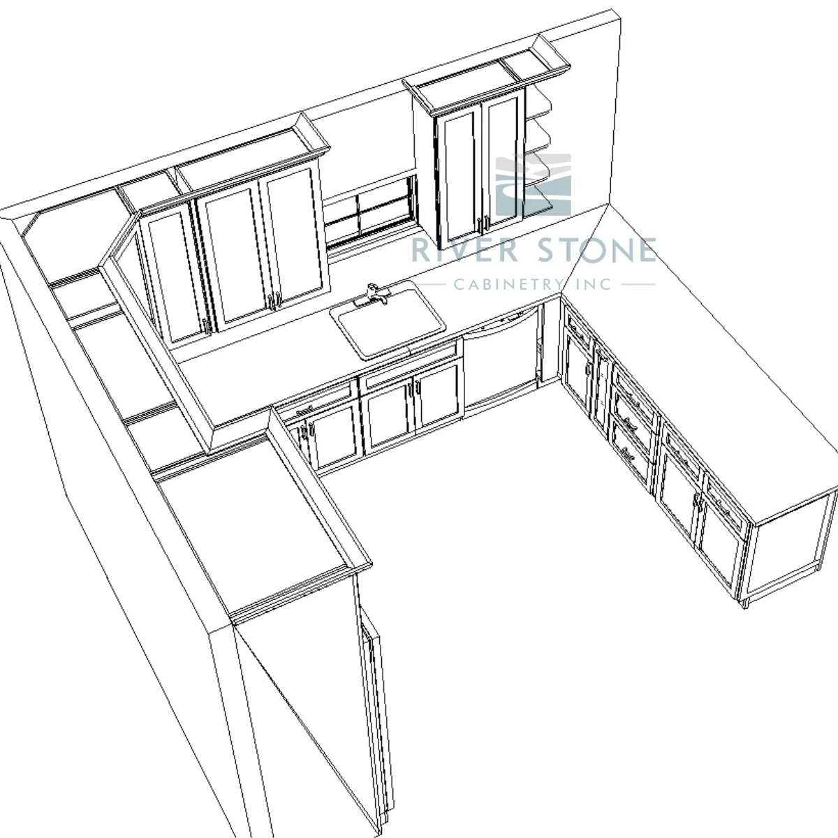 Hot Selling Custom Modern Design 10 x 10 Kitchen Cabinet Set Solid Wood and MDF American Standard Ready to Assemble