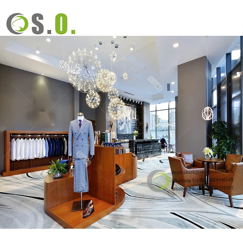 Clothing Store Furniture Showroom Display Clothes Shop Counter Table Design