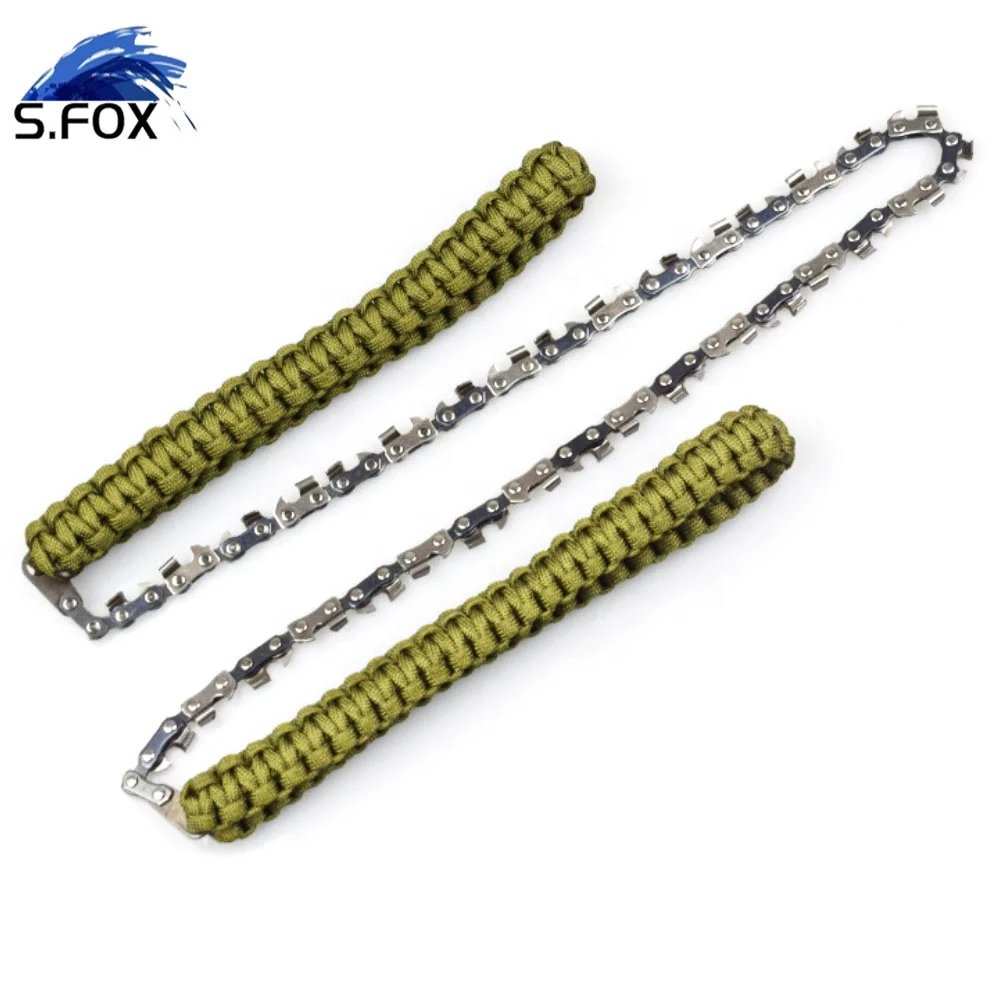 Camping Tools Hot Selling Paracord 550 Braided 25-inch Classic Style Manual Chain Saw
