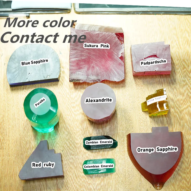 Starsgem man made created raw material blue sapphire rough lab grown royal blue sapphire