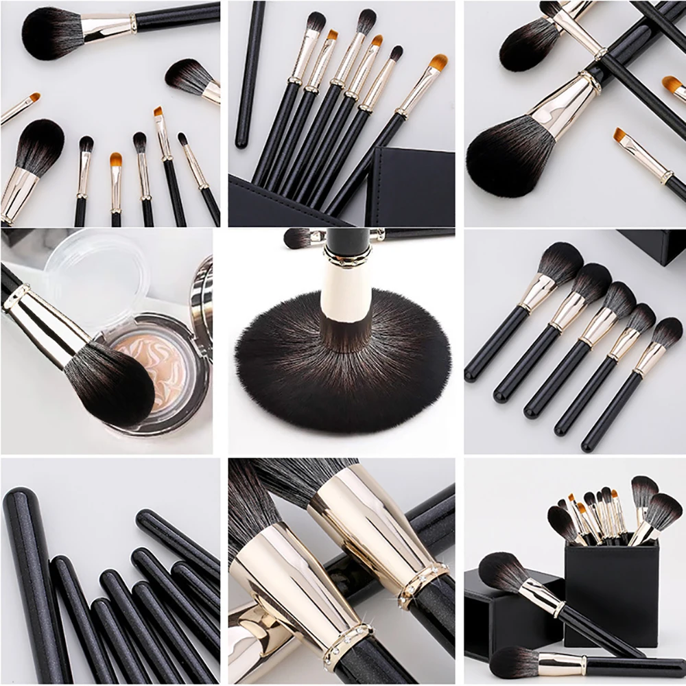 Makeup Brush Set 12 Pcs Premium Synthetic Foundation Concealer Powder Eye shadows Blush Makeup Brushes Cosmetic Brushes
