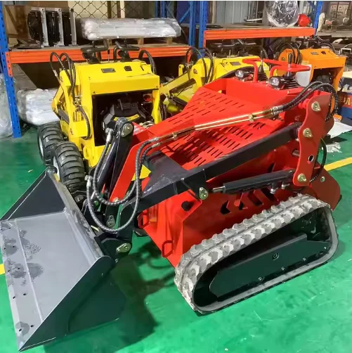 CE EPA Compliant Mini Skid Steer Loader Diesel Powered Crawler Kawasaki Hydraulic Cylinder Hydac Gearbox Pump 1 Ton Attachments