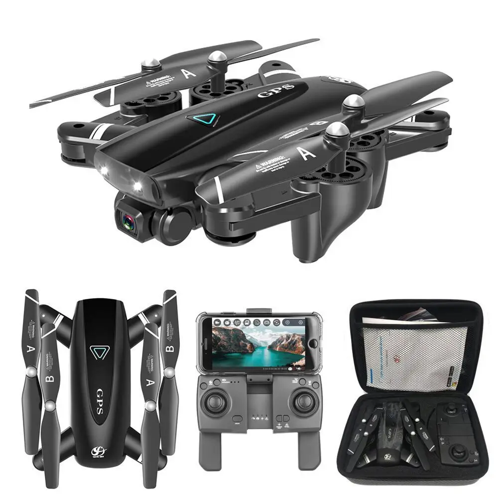 
GPS Drone S167 With Camera 5G RC Quadcopter Drone 4K WIFI FPV Foldable Off-Point Flying Gesture Photos Video Helicopter Toy 