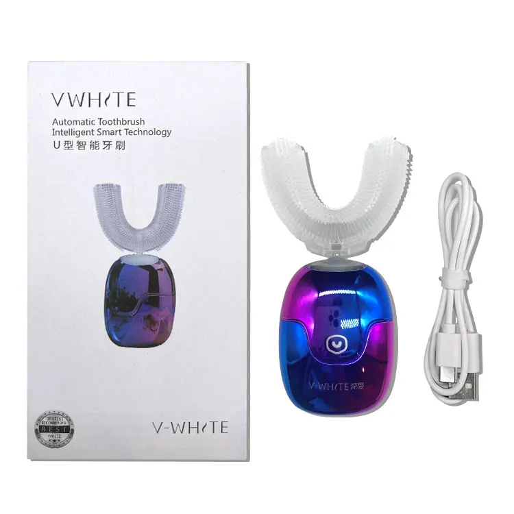 wholesales electric u-shaped sonic toothbrush u shaped electric toothbrush for adult