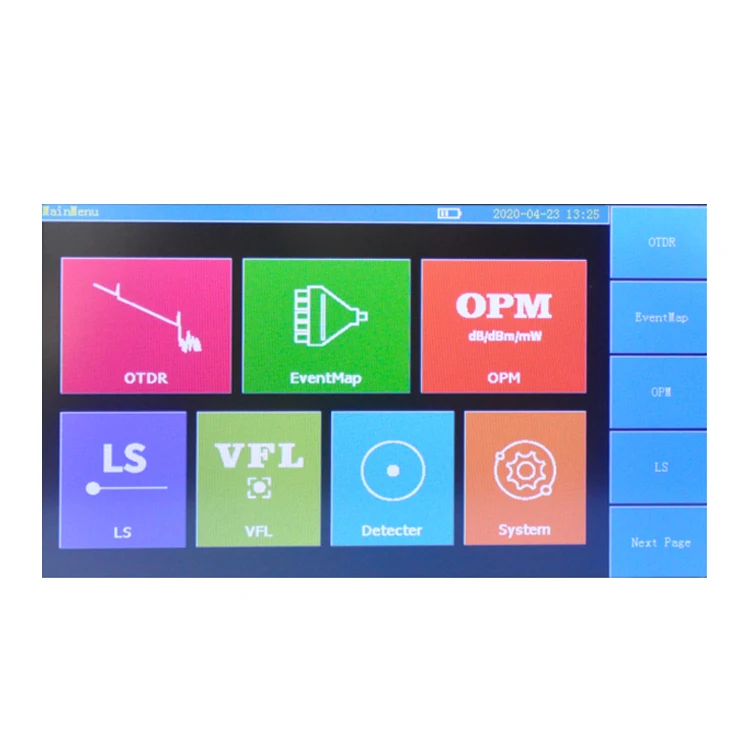 FCST080607 1310/1550nm Wavelength 37/35dB Dynamic Range Fiber Optical Time Domain Reflectometer OTDR For Network Construction