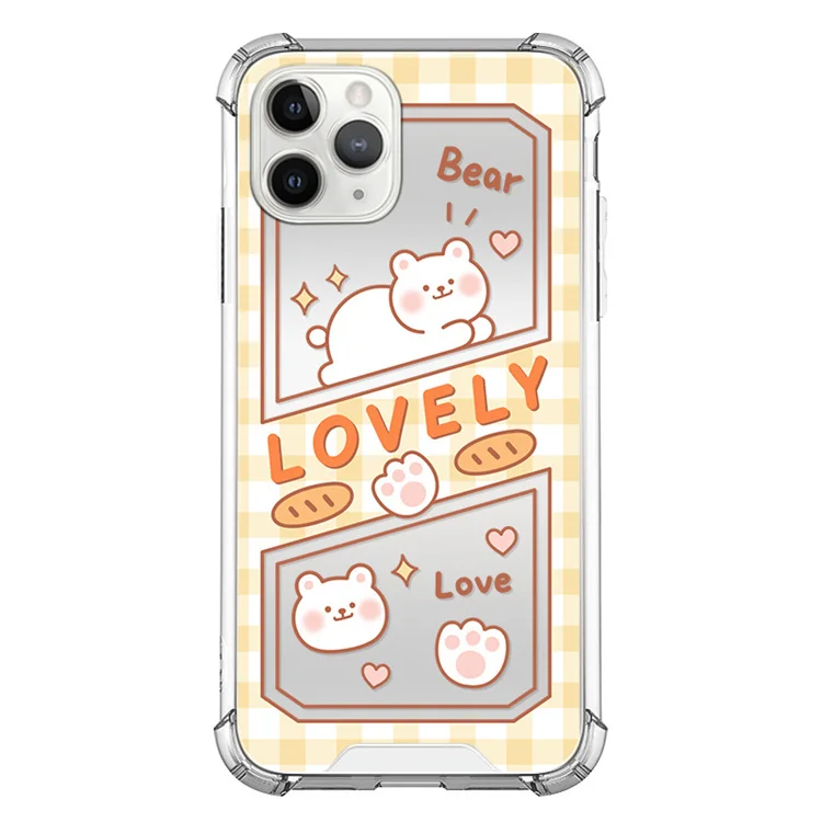 Low price shockproof dustproof mirror cartoon rabbit tpu phone case for iphone 13 pro max for iphone 14