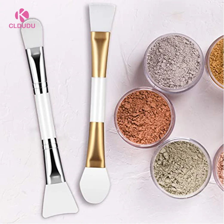 Face Mask Brush Double Side Makeup Brushes Silicone Clay Facial Applicator Nylon Cosmetic Beauty