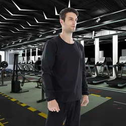 Vedo Men Sauna Suit Zipper Bodybuilding Coat Pants Weight Loss Magic Slimming Suit Shapewear Suana Suit