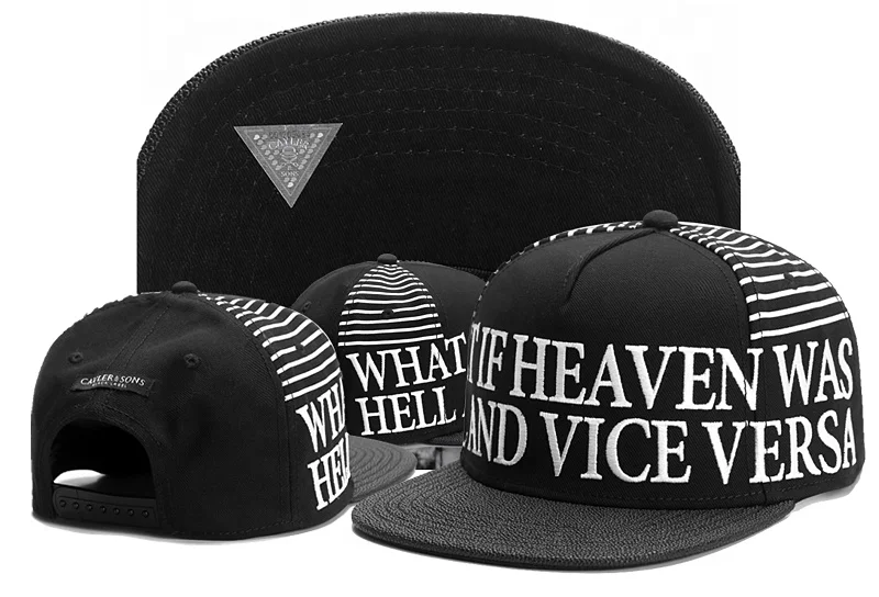 High quality popular  New style cayler design sons cap flat brim hip hop hat