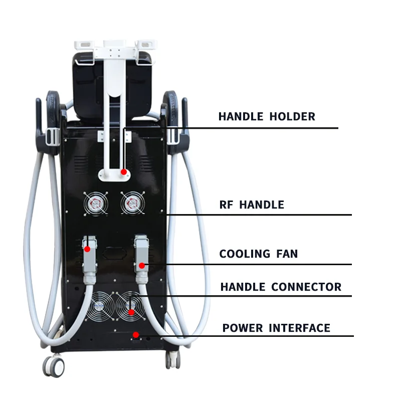 Newest Manufacturer Beauty Equipment Fat Reduction 300-6000W 0~12 Tesla Rf Muscle Ems Body Sculpt Machine