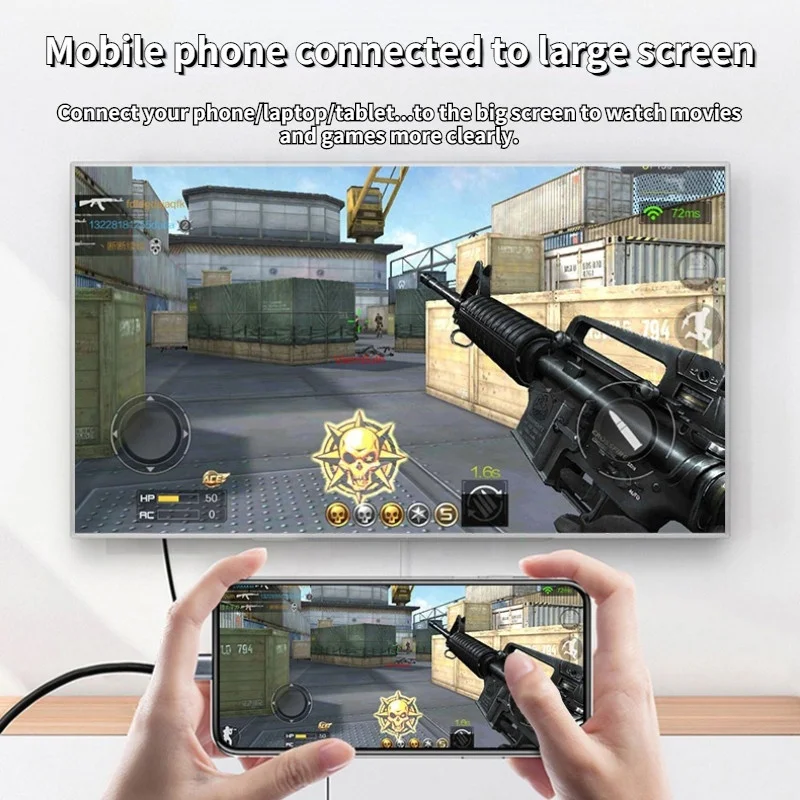 USB C To 8K Female HDMI Video Converter Adapter Cable Type C To 8K 60Hz 4K 144Hz HDMI Female Video Converter Adapter Cable