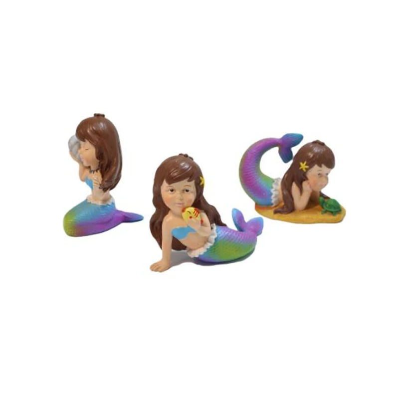 Cute Mermaid resin decorations animal statue Mermaid figurine