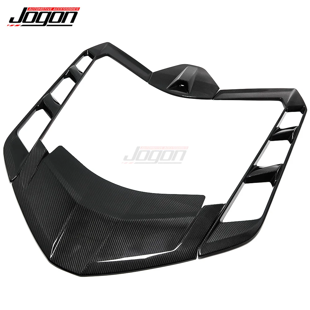 Real Carbon Fiber For Corvette C8 Stingray Coupe Z51 Z06 Car Engine Window Cooling Hole Roof Rear Hatch Cover Trim Whole Set