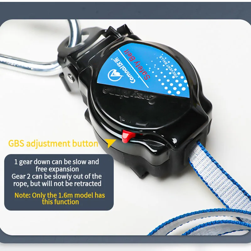 secure equipment high strength ppe equipment fall arrestor of protection fall protection 10 metre retractable safety belt type