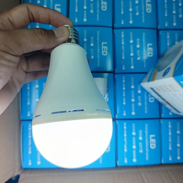A19 Bulb with Built-in Battery with Hook Portable Cordless Charging Emergency Bulb Recharge Bulb LED Lights with Battery