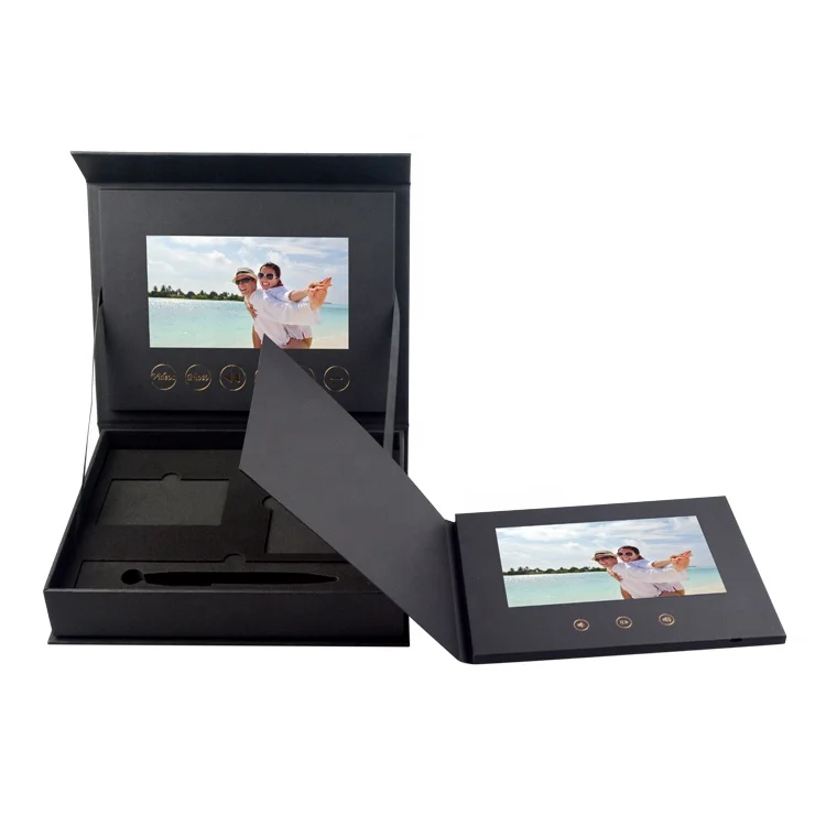 Promotional New arrival 7 inch video album box lcd display boxvideo