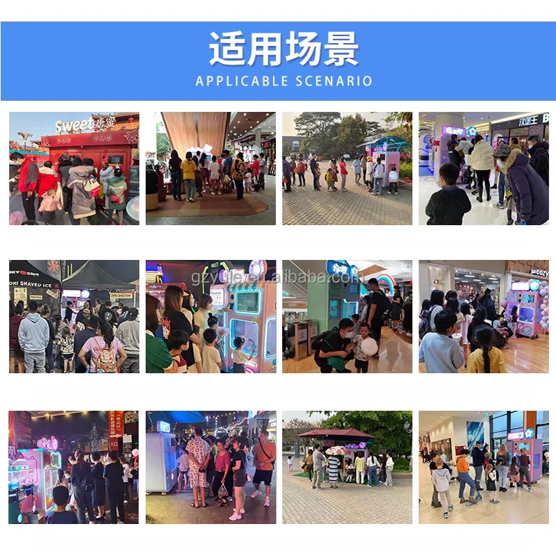 cotton candy venging machine snack machines popcorn cotton candy three flavour cotton candy machine