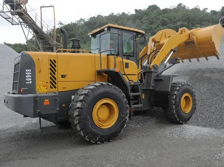 Высокопроизводительное землеройное оборудование L960HHST 8-тонный мини-колесный погрузчик 5 CBM Ковшовый фронтальный