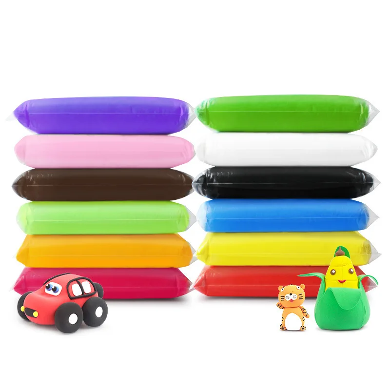 48 Colors 500 Gram 500g White Big Packing China 5kg Air Dry Foam Ceramic Clay 1000g Ultra Light