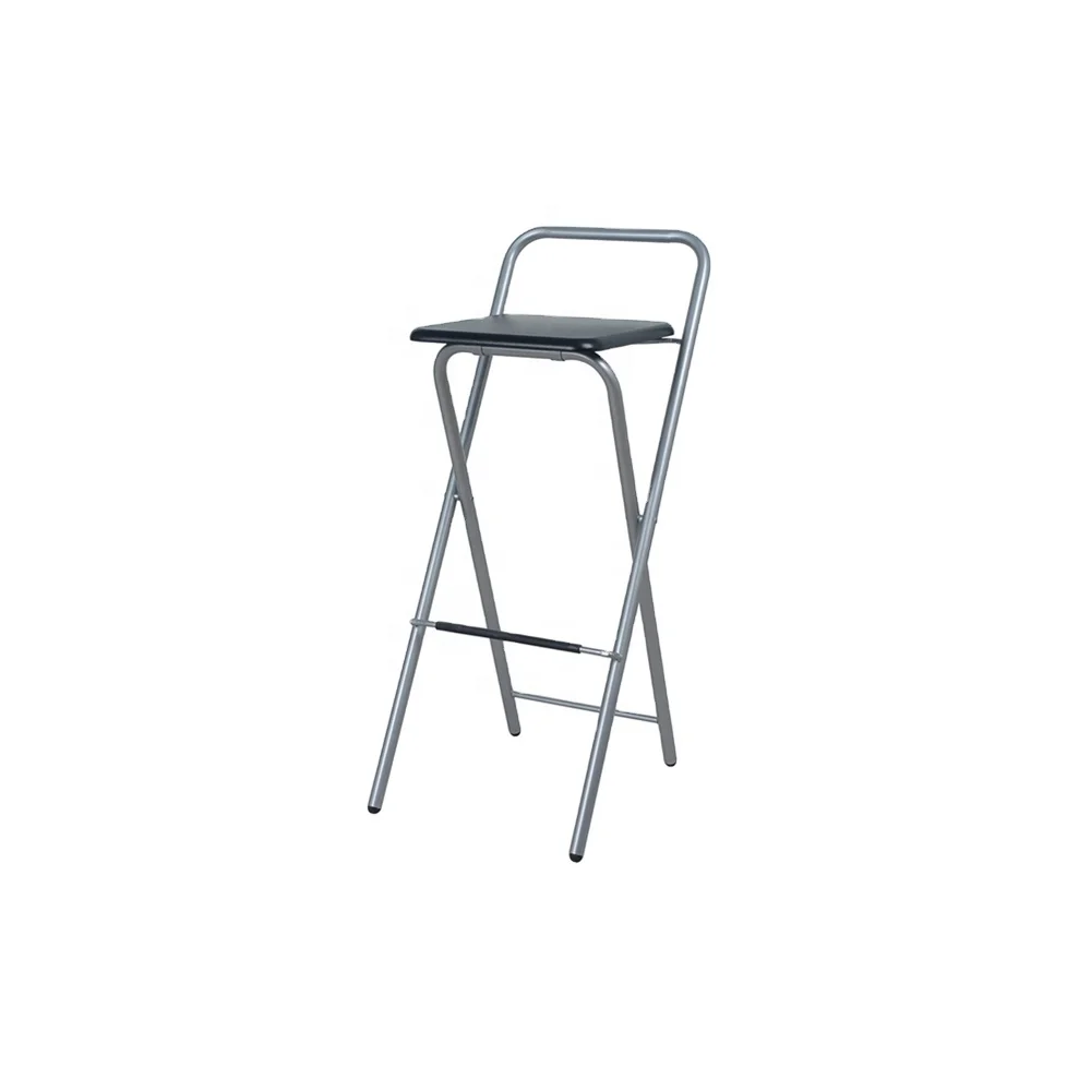 Metal tube and MDF folding bar stool KC-7510N1