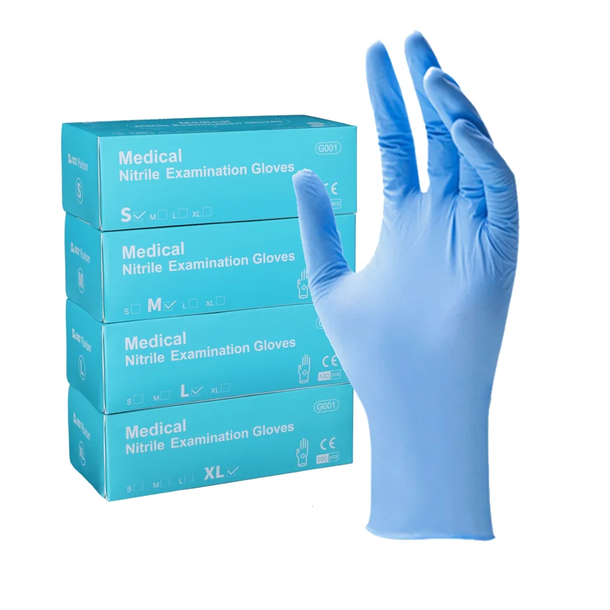 EN455 Nitrile Glove China Supplier Anti Chemicals Hospital Medical Examination disposable nitrile gloves