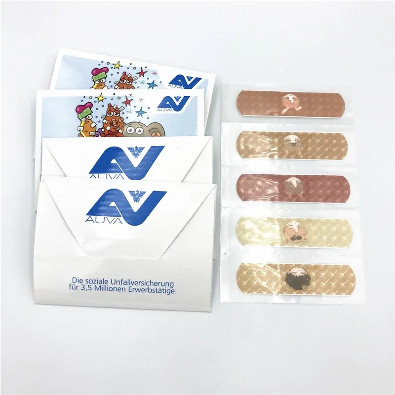 Cartoon Bandage Plaster First Aid Waterproof CE Approved Band Aid in Paper Card