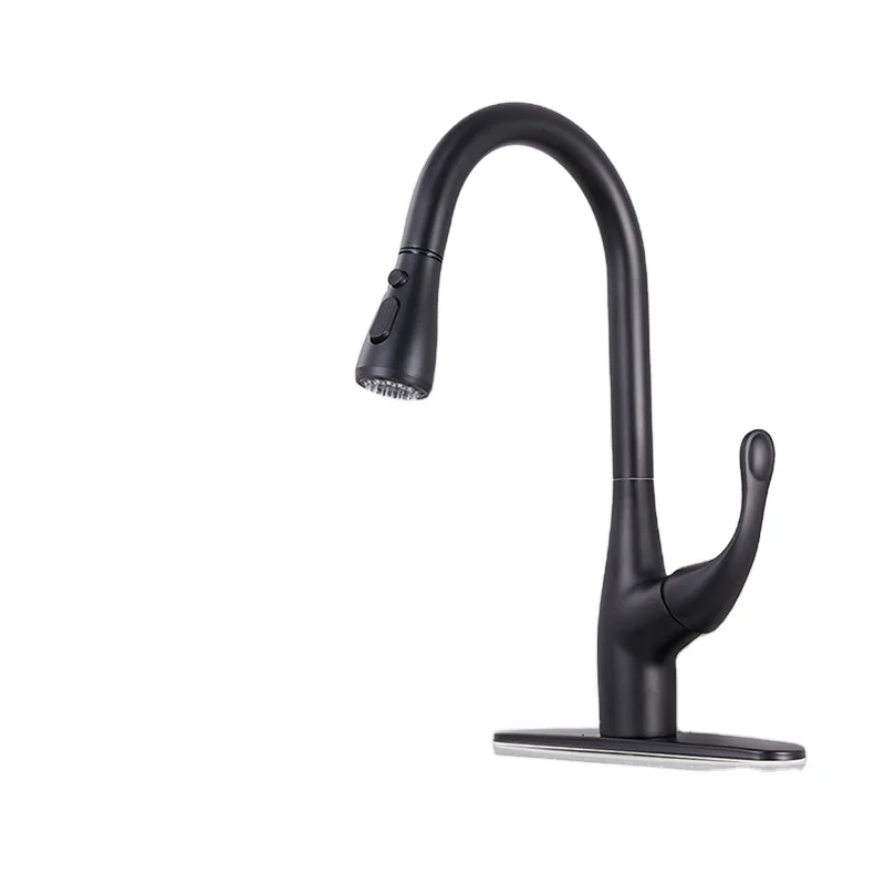 Pull Out Chrome Kitchen Faucet Unique Design Hot Sale Modern Single Handle Single Hole Graphic Design Brass 3 Years Deck Mounted