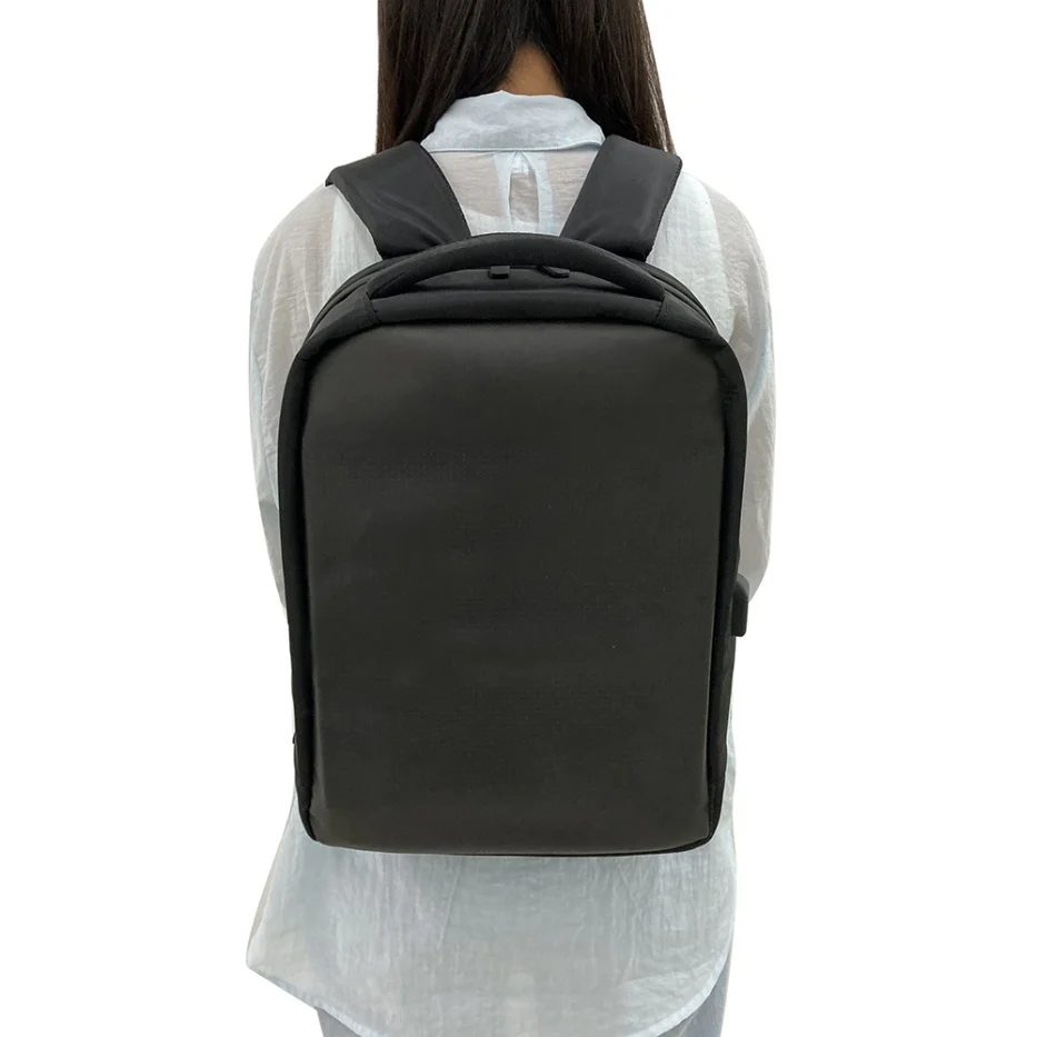 Manufacturer Factory Made in China Black Reusable USB Big Size Multi-pocket Casual Outdoor Laptop Bag Backpack