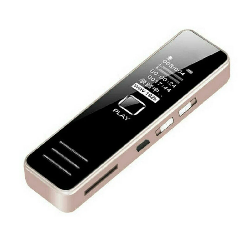 Mini Digital Voice Recorder Pen 192kbps 20 hours Recording MP3 Playing Mini Voice Recorder No Memory Support 32GB TF Card PQ139