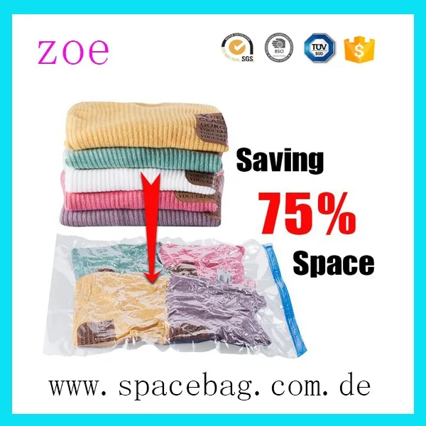 Amazon factory stock  vacuum bags for cloth storage