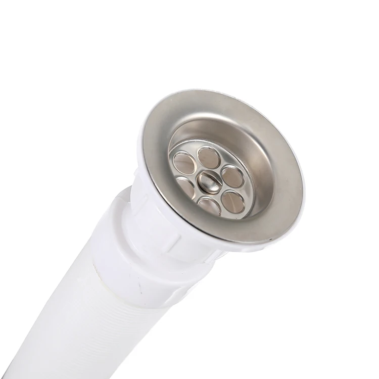 Hot Sales Eco-friendy Plastic Flexible Retractable Bathroom Sink Water Drain Hose Pipe
