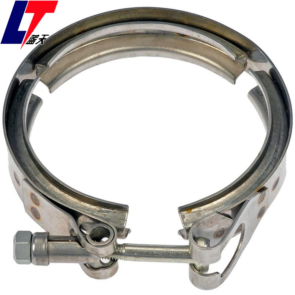 V band clamps for exhaust pipe