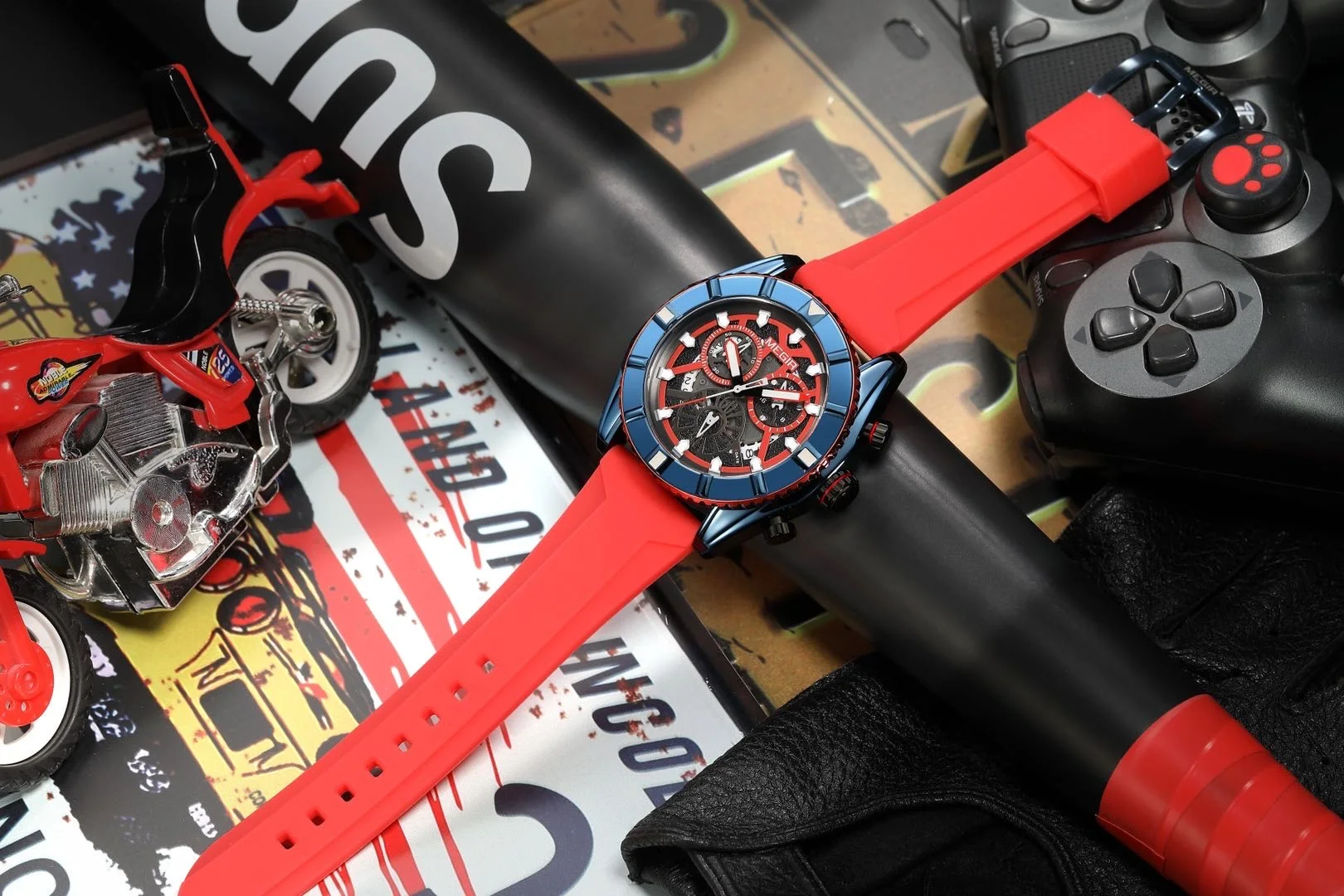 Relogio Masculino Megir Chronograph Quartz Watch 2209 Men Watches Top Brand Luxury