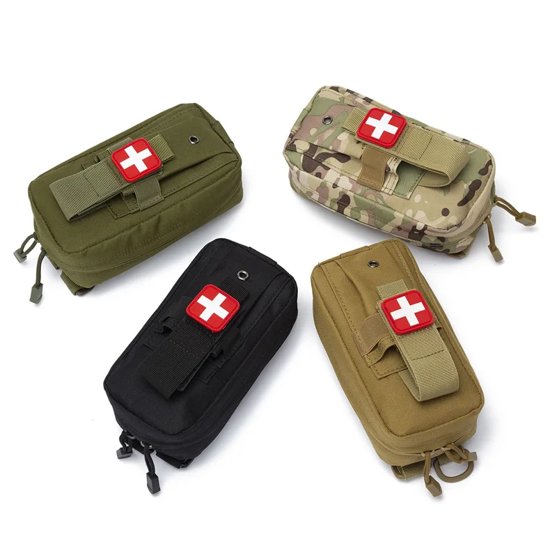 Molle Outdoor Secure Emergency Gear Survival Kit Travelling Medical Pouch Tactical vest accessories Kit First Aid Bag