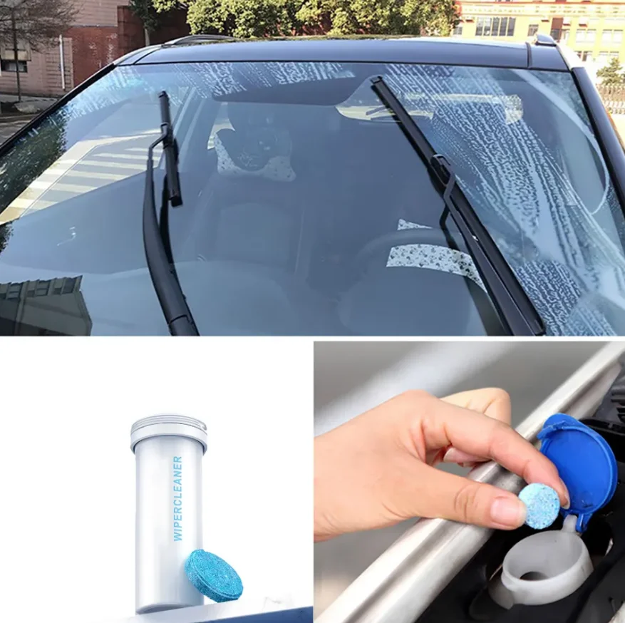 Auto wiper Glass cleaning effervescent tablet screen car wash soap windscreen washer tablets